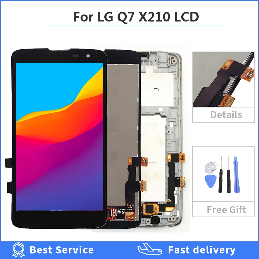 5 0 дюймовый ЖК-дисплей для LG Q7 K7 LTE X210 X210DS Q610 Q610YB LM-Q610YB сенсорный экран дигитайзер в