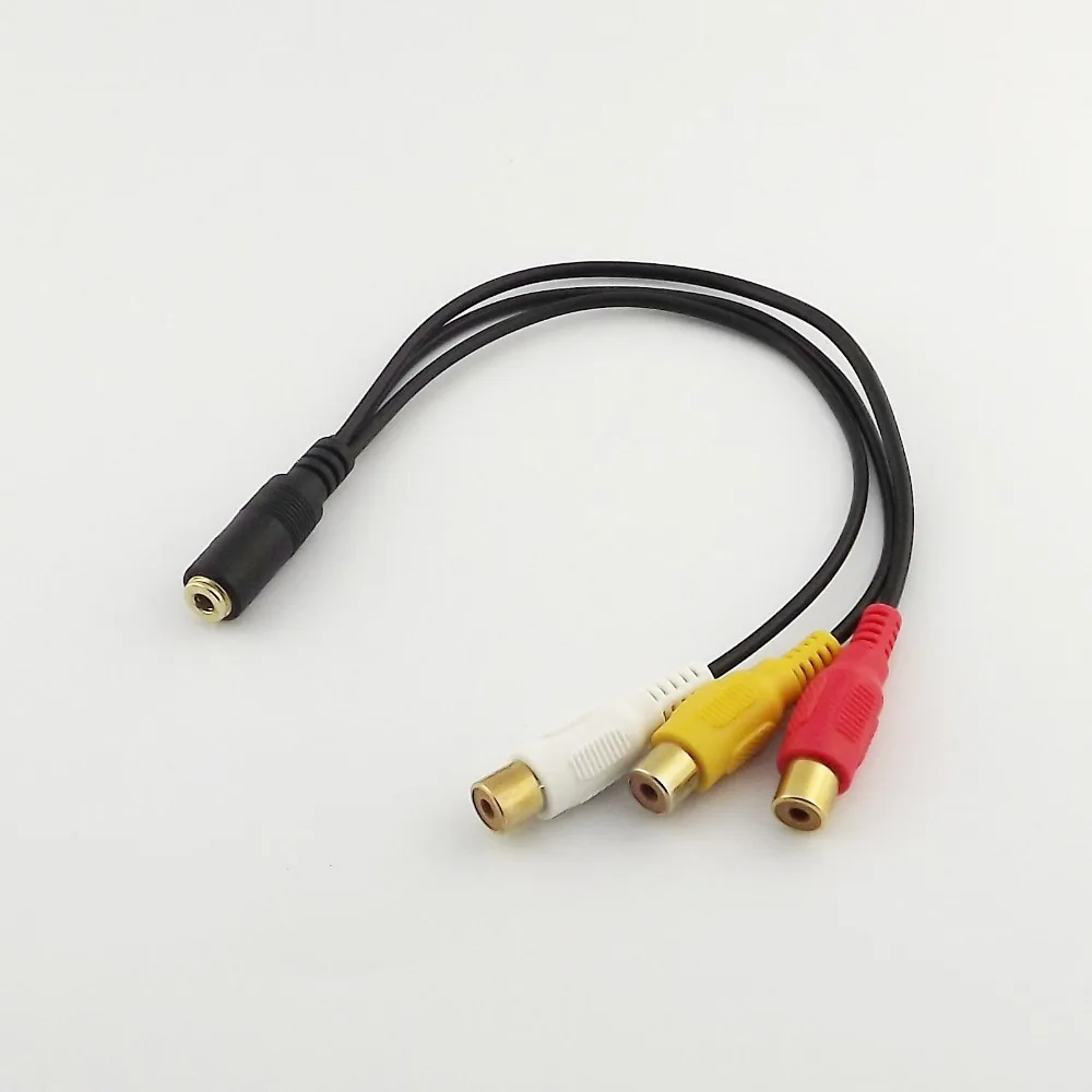 1 шт. адаптер для аудио и видео 3 5 мм 25 см|mini audio cable|video av cablerca to 3.5mm |