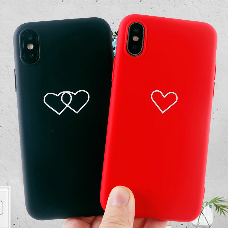 Модные чехлы для телефонов с сердечками IPhone X XS MAX XR 8 7 6 s Plus мягкий силиконовый