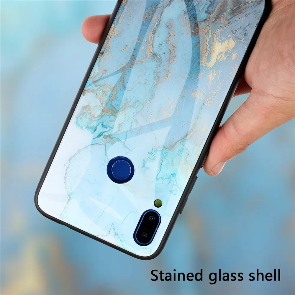 KISSCASE Fashion Marble Case For Xiaomi Redmi Note 5A Pocophone F1 Mi A1 Gradient Glass 8 Se Pro 5S Funda |