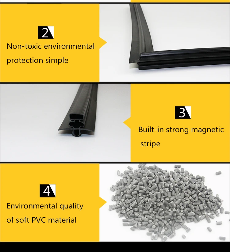 Китайский поставщик пластиковый экструзионный профиль магнитное ПВХ/u дверное