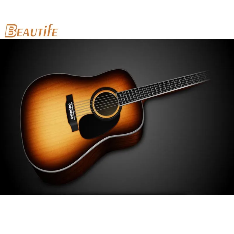 Новое поступление постер с гитарой ткань Шелковый плакат украшения дома