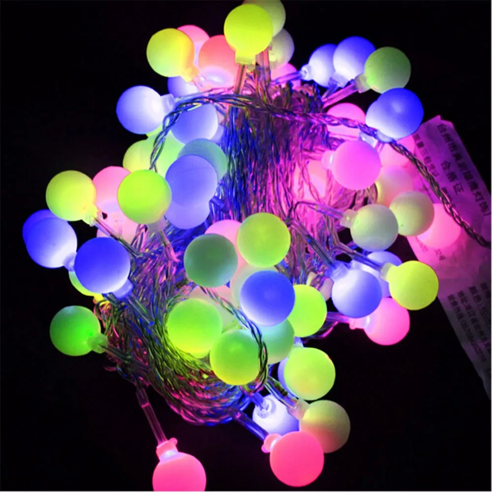 Уличная светодиодная гирлянда с шариками 10 м 70 светодиодов 110 В/220 В|ball string lamps|string