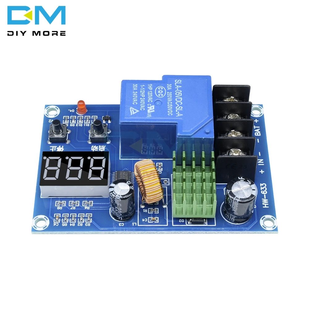 XH-M604 18650 Lithium Battery Charging Control Board DC 6-60V Li-ion Lead Acid Battery Charge Protection 12V Digital Voltmeter