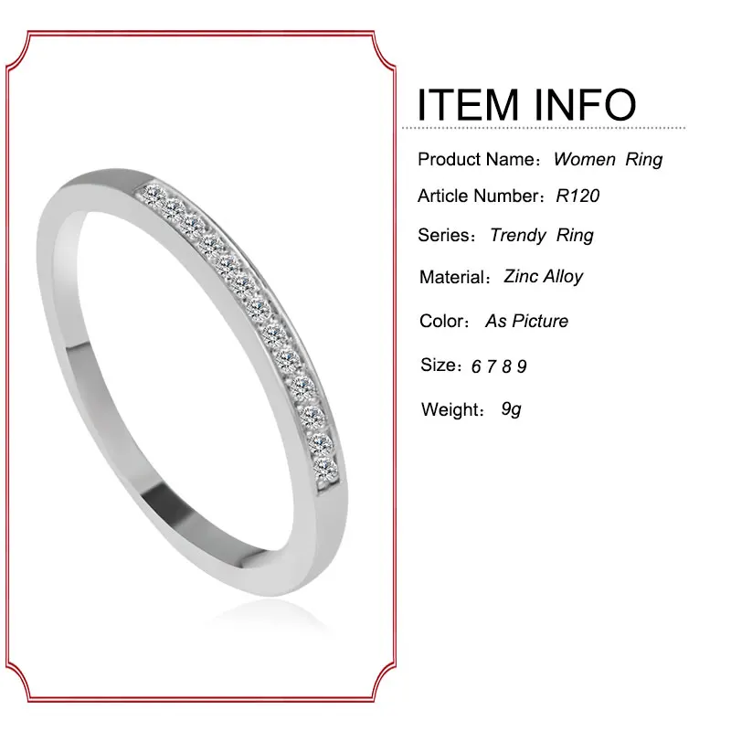 F &amp U корейский популярный стиль элегантное обручальное кольцо для девочек