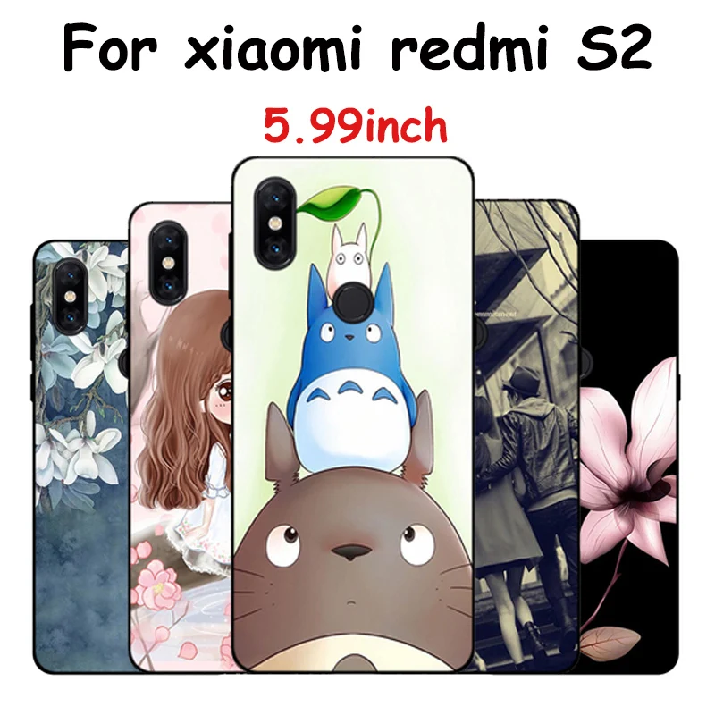 Мягкие силиконовые чехлы для телефонов xiaomi redmi S2 прозрачный чехол с рисунком из
