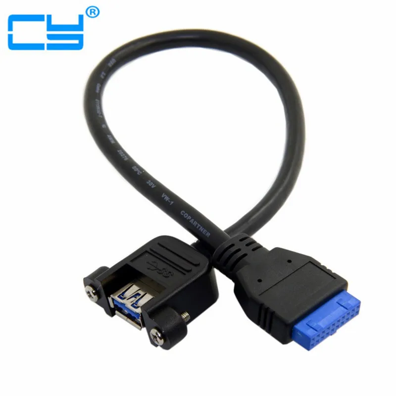 USB 3 0 Однопортовый гнездовой винтовой Тип крепления к прямоугольной материнской