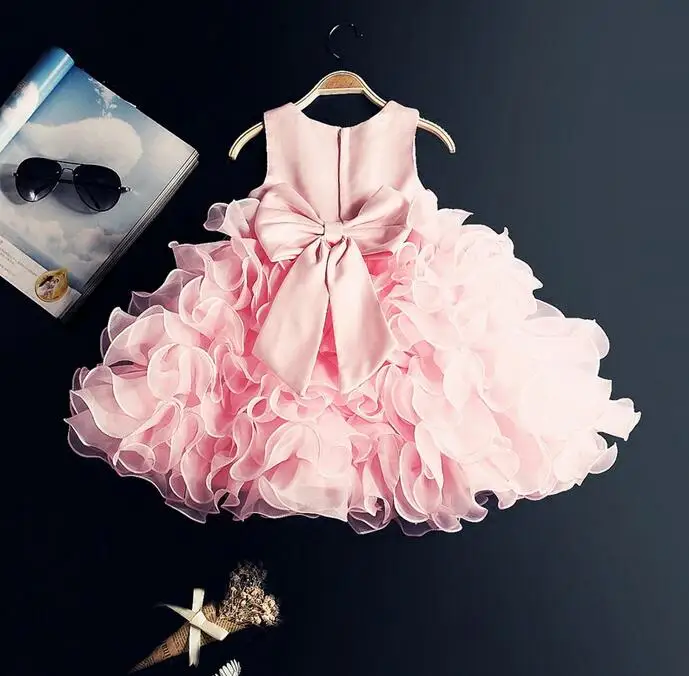 Formal Teenage Girls Party Dresses Pink Baby Girl Clothes Kids Toddler Birthday Outfit Brand Princess Dress | Детская одежда и