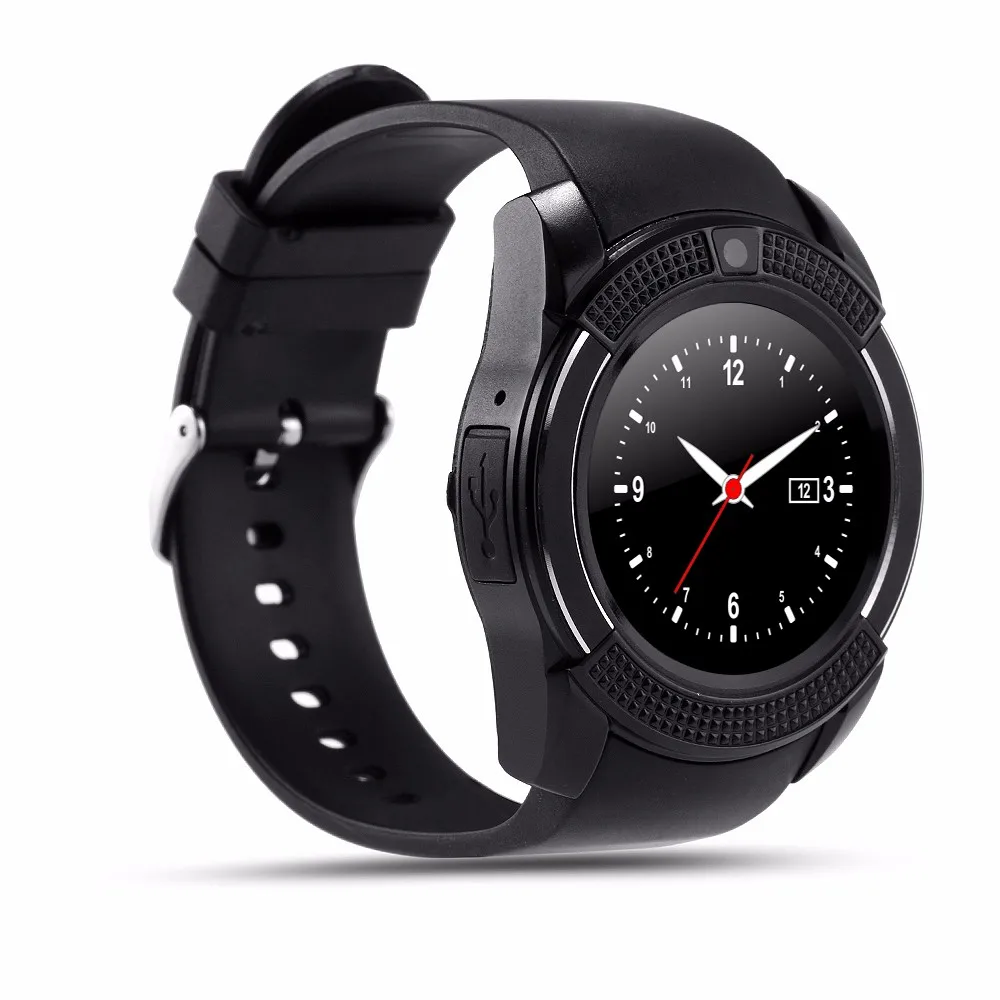 Yunsong v8 носимых устройств bluetooth smart watch для android телефон наручные часы умный