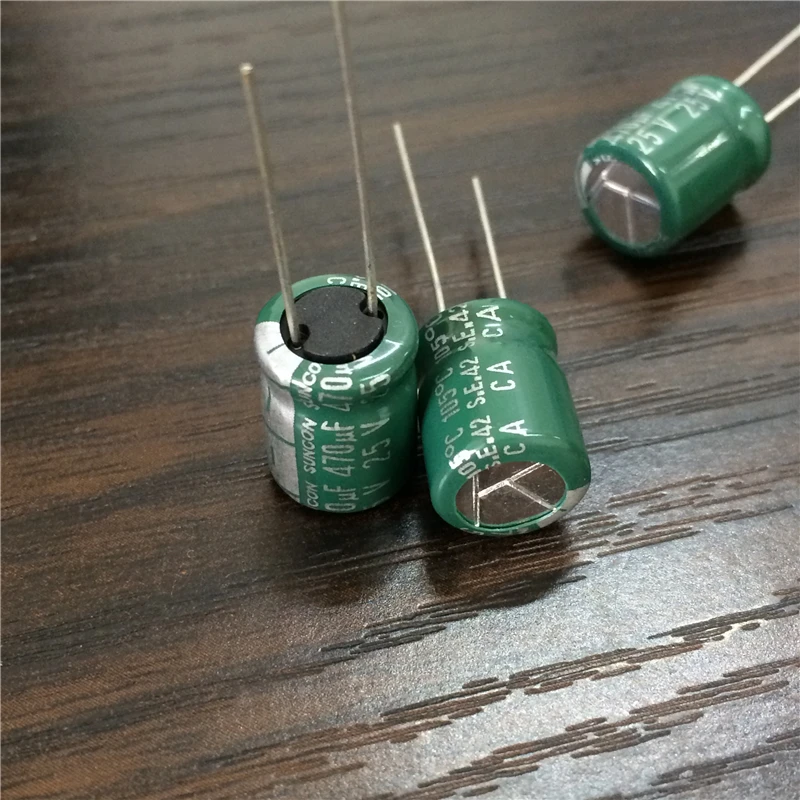 

100pcs 470uF 25V SANYO SUNCON CA Series 10x12.5mm Low Impedance 25V470uF Aluminum Electrolytic capacitor