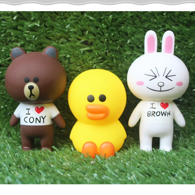 Высокое качество Детские куклы игрушки Cute Bear кролик формы мягкой резины дети для