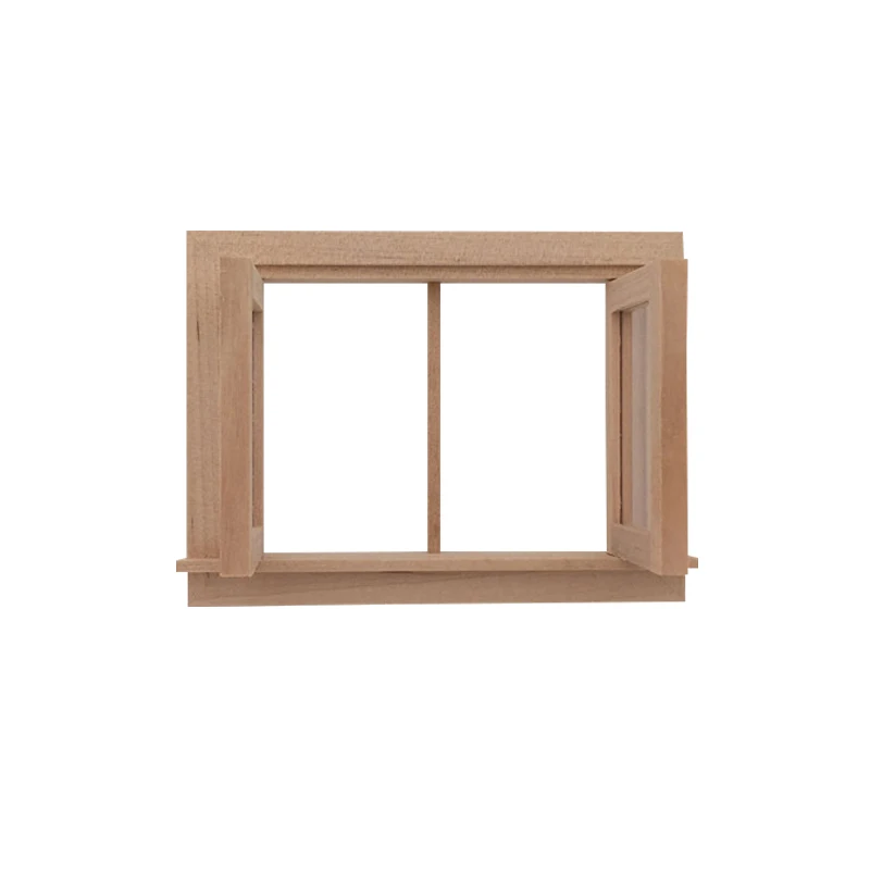 

1 шт., 1:12 миниатюрный деревянный домик «сделай сам», аксессуары для окон, сцена, кукольная мебель для дома, ремесло NSV775