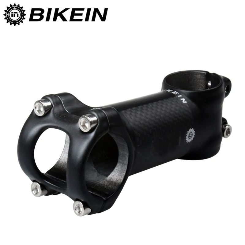 Bikein для велосипеда дорожный велосипед Pro Stem 31,8 мм 3 k Carbon+ Alum. Запчасти для горного велосипеда 80/90/100/110 мм MTB стебли супер свет 130 г