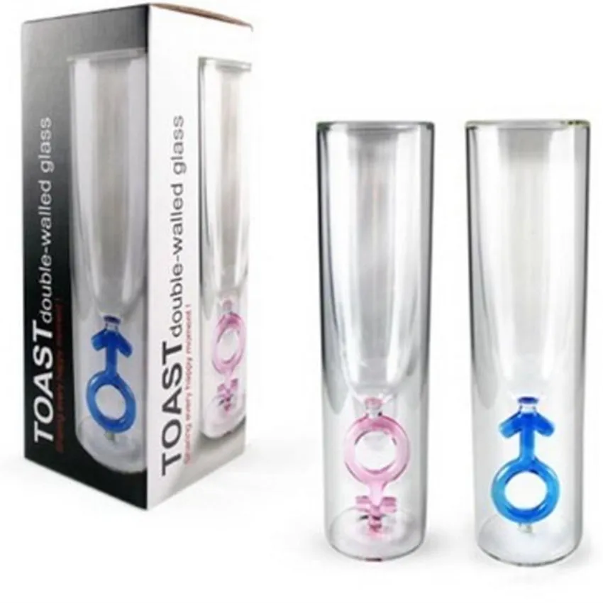 1 шт. креативный стеклянный бокал с двойными стенками надписью Love стеклянная
