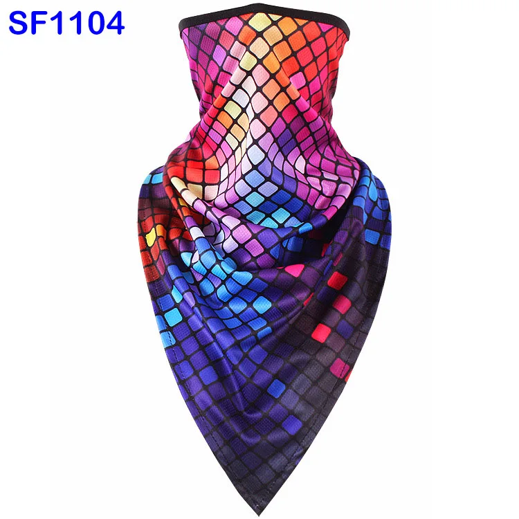 SF1104 WildSurfer треугольник шарф Печать езда половина маска для лица для велосипеда ветрозащитные Балаклавы дышащие банданы сноуборд шарфы FJ41 - Цвет: SF1104