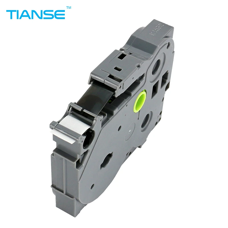 TIANSE Labels Tap 1pcs TZ131 TZ 131 TZe131 TZe Laminated Adhesive tz-131 tze-131 P Touch black on clear For Brother printer |