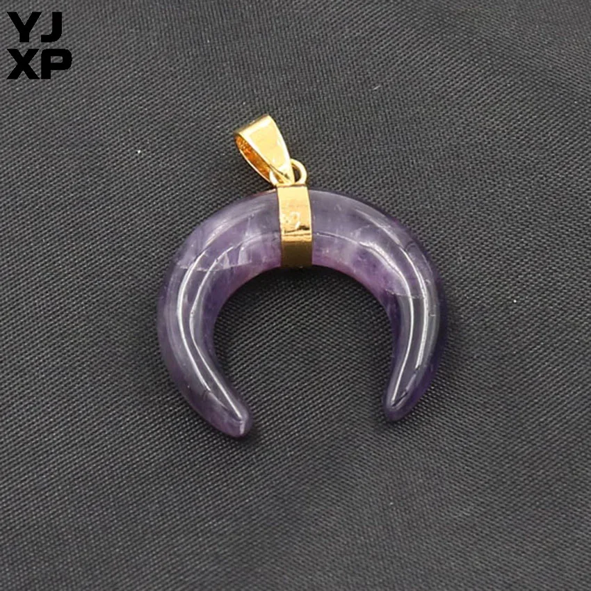 YJXP оптовая продажа 10 шт. натуральный смешанный камень кристалл полумесяц