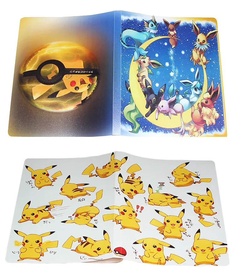 Большой емкости карты Альбом Книга для Pokemon Топ загруженный список играя