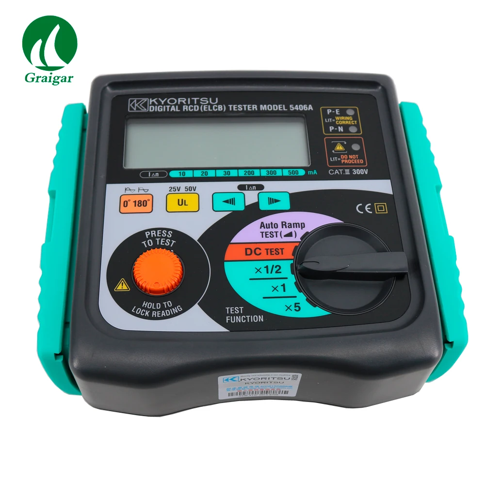 

Высокоточные цифровые тестеры RCD (ELCB) KYORITSU 5406A