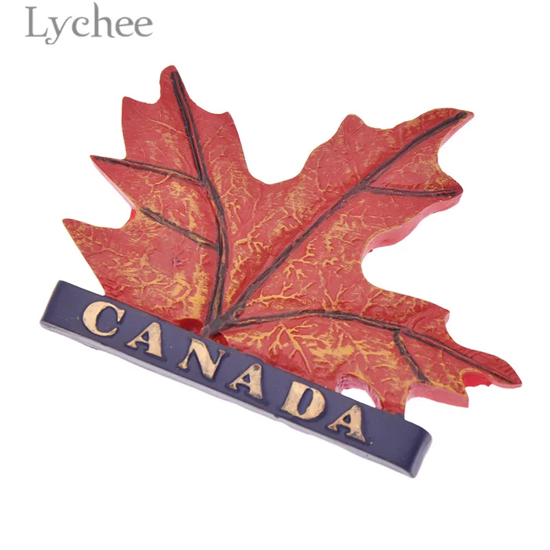 Магнит на холодильник Lychee Канадский кленовый лист из смолы магнитные наклейки