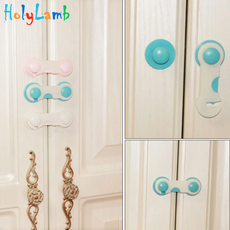

3Pcs/Lot Baby Safety Protection From Children Cute Cartoon Safety Locks for Refrigerators Cabinet Drawer Lock Castle Chateau