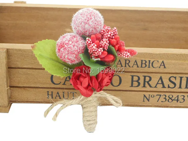 Аксессуары для церемонии бутоньерка свадебная брошь с цветком жениха Женская