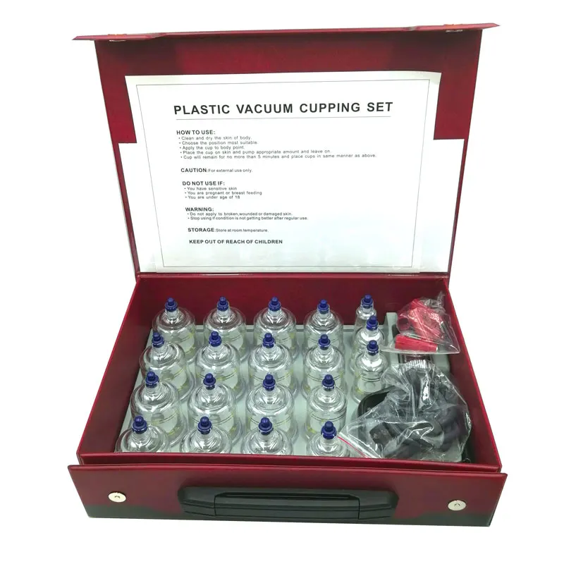 

19pcs Suction Cups jar Acupunture Vacuum Cupping Set Massager jars plastic vacuum suction therapy cupping set cans for massage