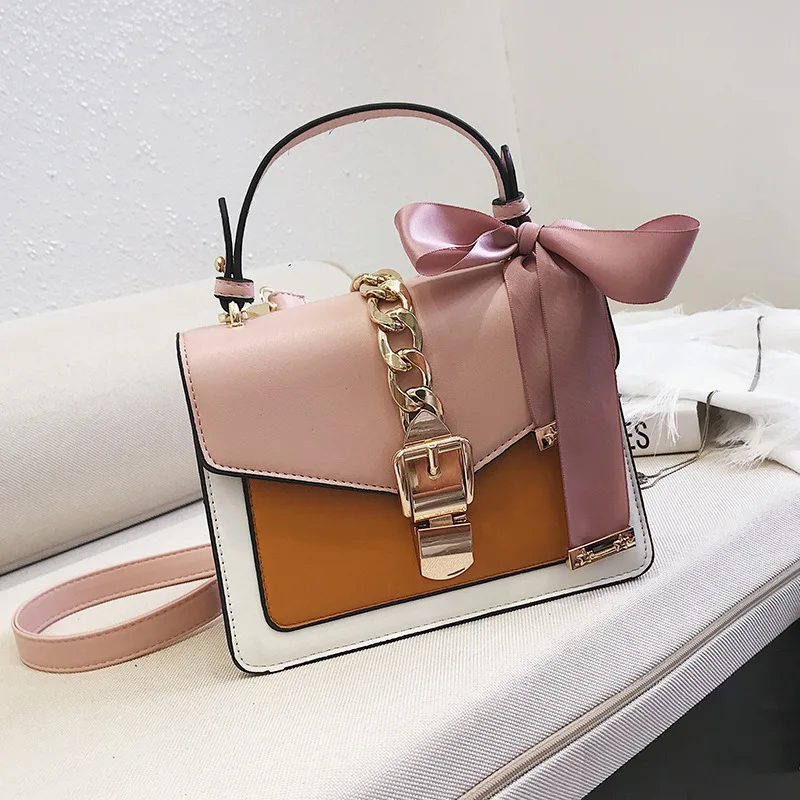 2020 Новая Модная шелковая женская сумка с бантом маленькая посылка универсальная