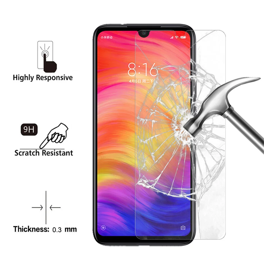 Закаленное стекло для Xiaomi Mi9 Mi8 SE Mi Mix 3 2 2S Max3 Lite Защитная пленка экрана Redmi 7 6A 6Pro Note6