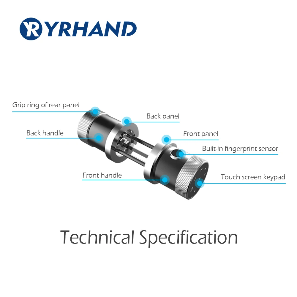 Цинковый сплав приложение биометрический дверной замок отпечатков пальцев wifi