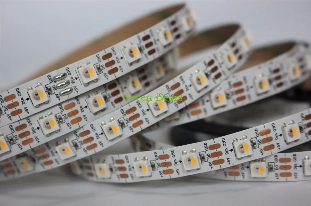 Модифицируемая Светодиодная лента SK6812 RGBW RGBWW RGBNW 4 цвета в 1 водостойкая IP20 60