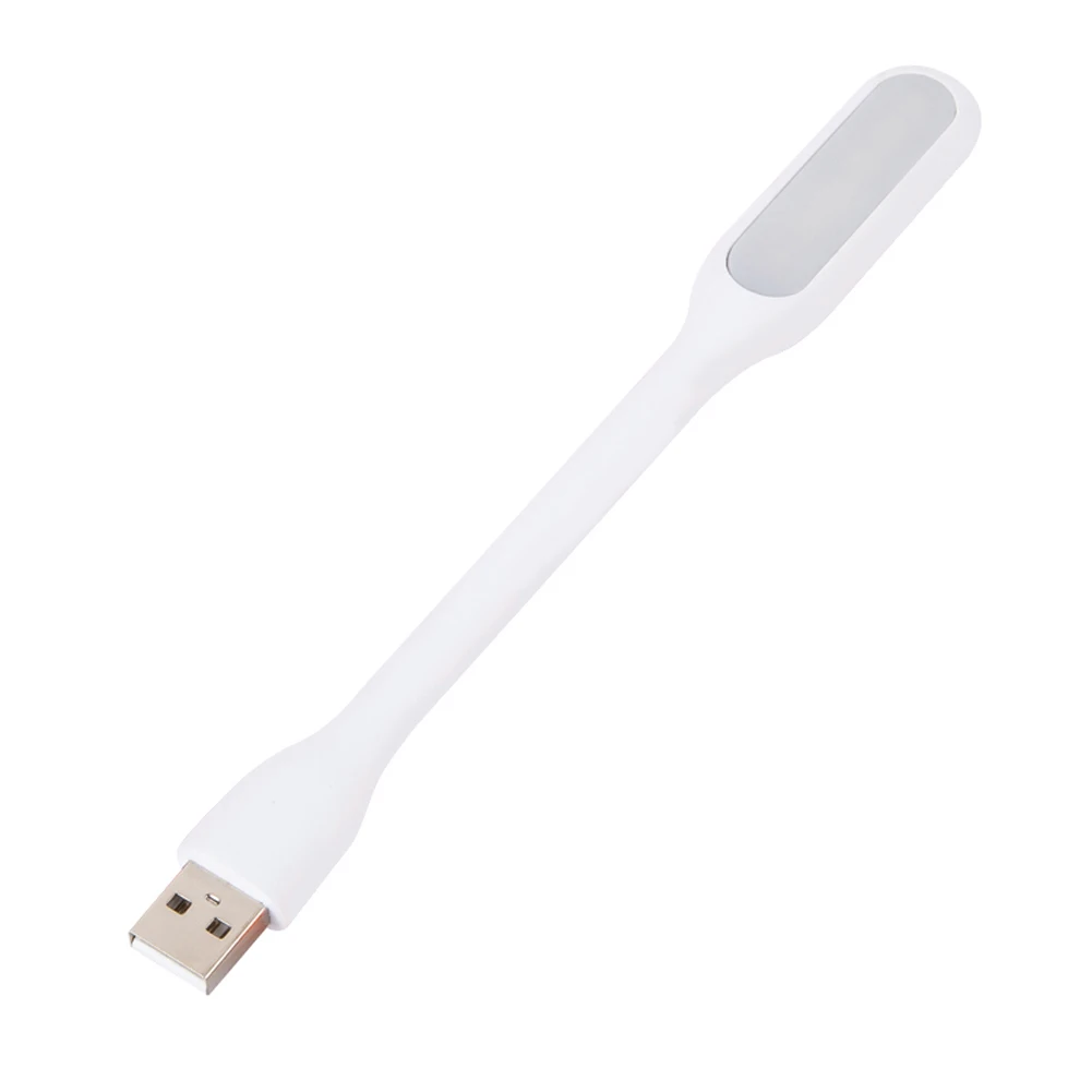 White TSLEEN дешевые мини USB светодиодный гибкий Фонарь Лампа для power Bank фонарик компьютера для подсветки клавиатуры ноутбука ПК ноутбука - Испускаемый цвет: White