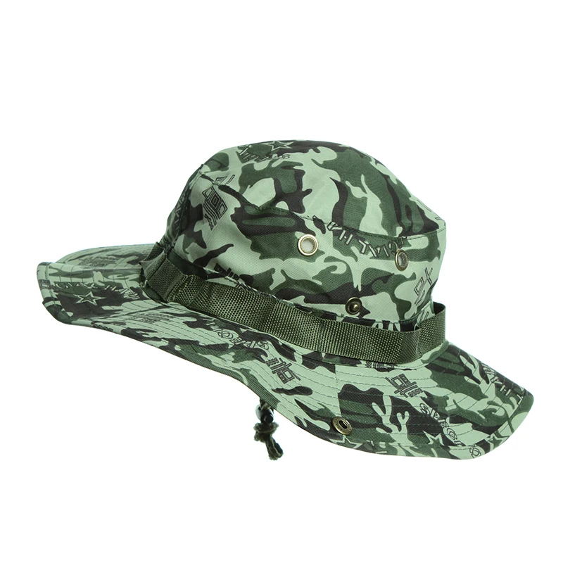 Camouflage Boonie Hat Fashion Military Hunting Bucket Panama Flap Outdoor Fishing Wide Brim hat | Аксессуары для одежды