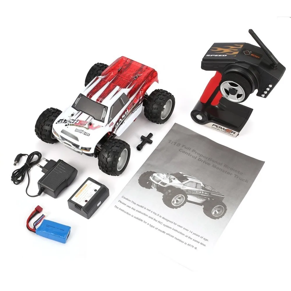WLtoys A979 B 2 4 ГГц 1/18 масштаб полный пропорциональный 4WD RC автомобиль 70 км/ч высокая