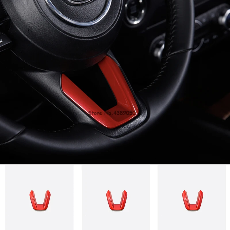 Красный АБС-пластик для Mazda 2 Demio Cx3 Cx-3 2018 украшение рулевого колеса автомобиля