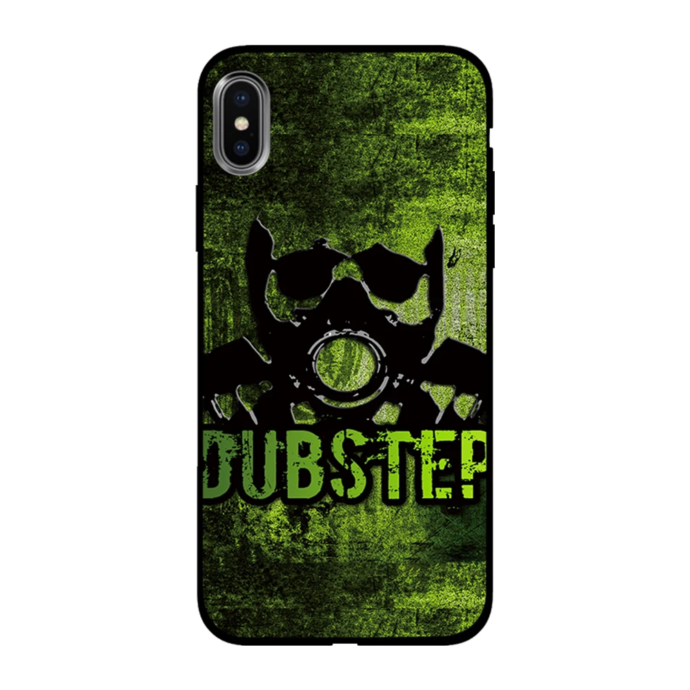 Dubstep противогаз Мягкий ТПУ чехол для Apple iPhone 6 6S 7 8 Plus 5 5S SE X XS MAX XR силиконовые чехлы |