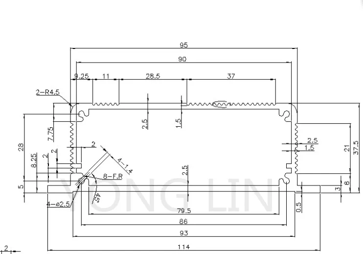 1 шт. алюминиевый корпус 114*37 5 120 мм|box box|box enclosureenclosure box |