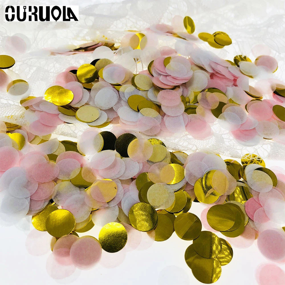 Прозрачные шарики с конфетти розовое золото разбрызгивает днем рождения декор