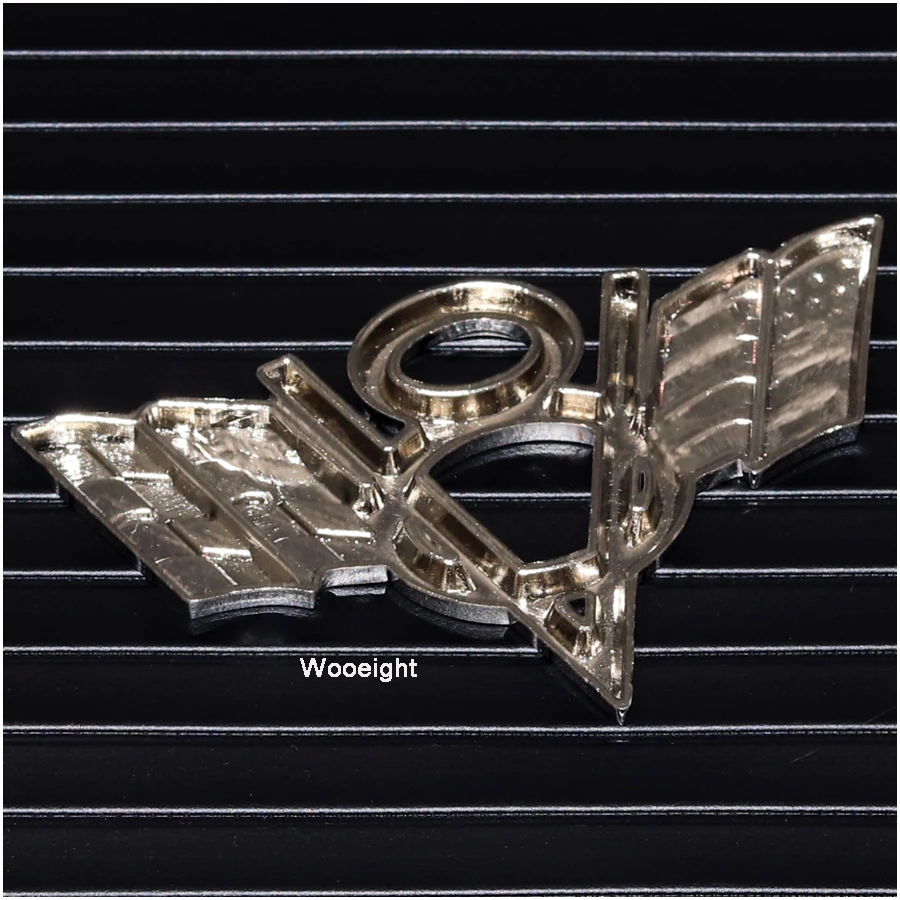 Металлическая 3d эмблема V8 Wooeight наклейка с американским флагом США на автомобиль