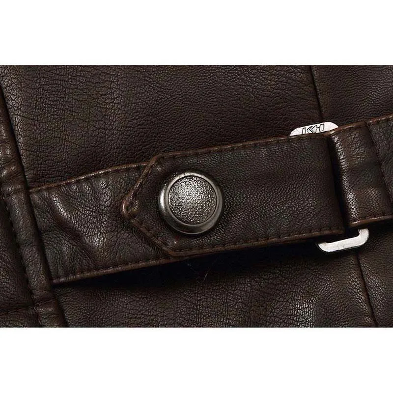 Куртка-бомбер мужская из ПУ кожи на осень/зиму | Мужская одежда