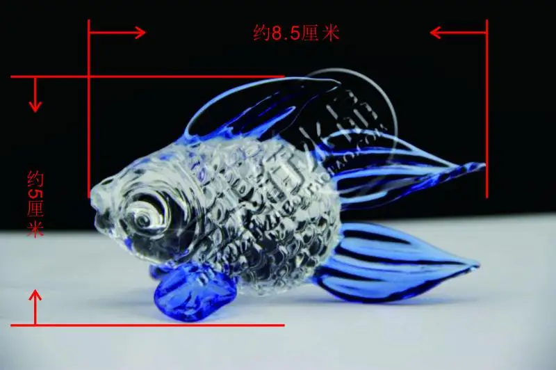 Crystal fish glass bead counter decoration gift furnishing articles mobile photography decor items | Дом и сад
