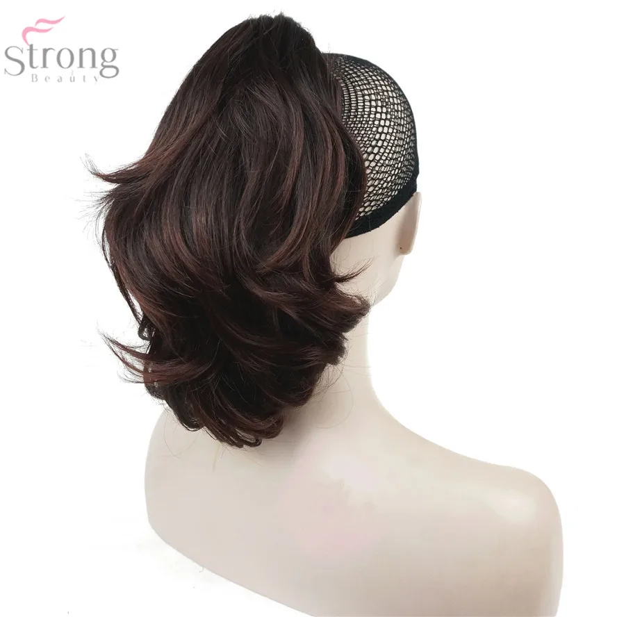 StrongBeauty, заколка-коготь, конский хвост, Hairpiec, короткие прямые волосы двойного назначения, синтетические волосы для наращивания