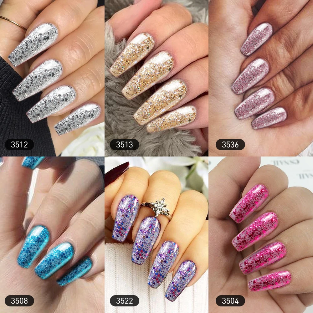 Modelones 6 шт./партия супер блестящий светодиодный Гель-лак впитывающийся лак для