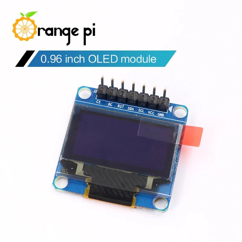 Оранжевый Pi 0,96 дюймовый O светодиодный модуль 128x64 светодиодный дисплей модуль с интерфейсом IEC