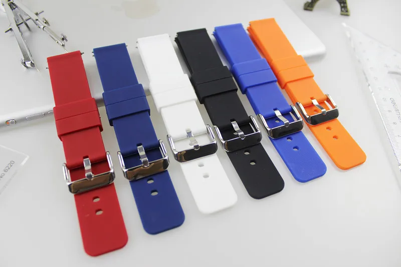 

Watch Accessories silicone strap switch ear rubber strap 18mm20mm22mm