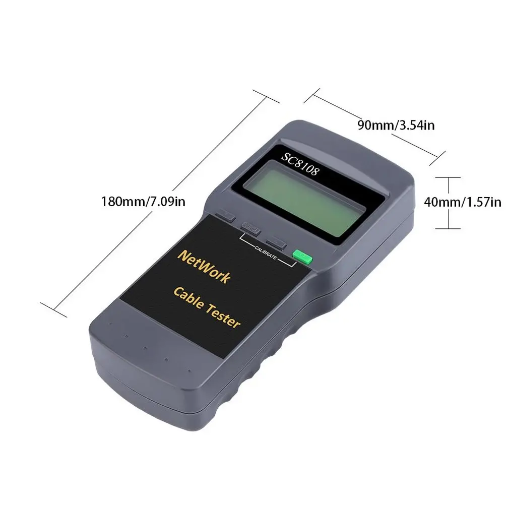 Portable LCD Network Tester Meter&ampLAN Phone Cable &amp Meter With Display |