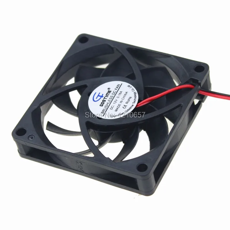 1 шт. GDT 70 мм 70x70x15 2Pin 7 см 12 В DC Бесщеточный Охлаждающий вентилятор кулер|fan wire|radiator fan