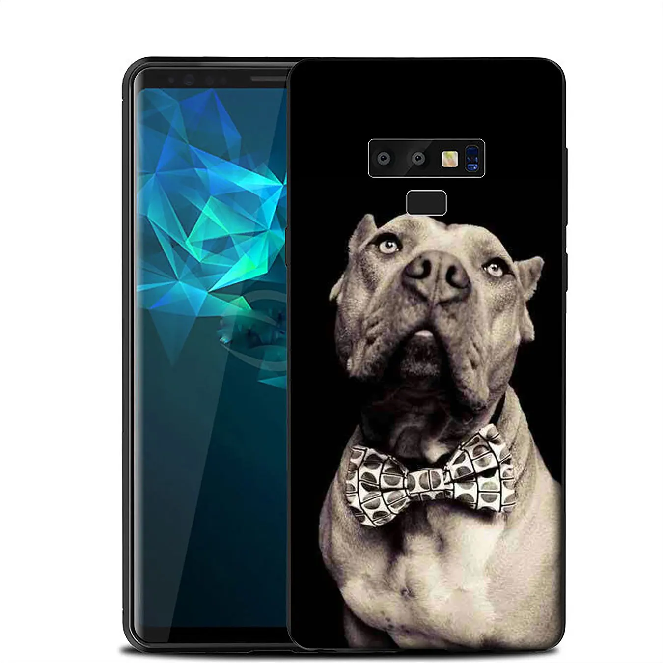 IYICAO питбулл прекрасный собачий питбуль черный мягкий чехол для Samsung Galaxy A6 Plus A9 A8 A7