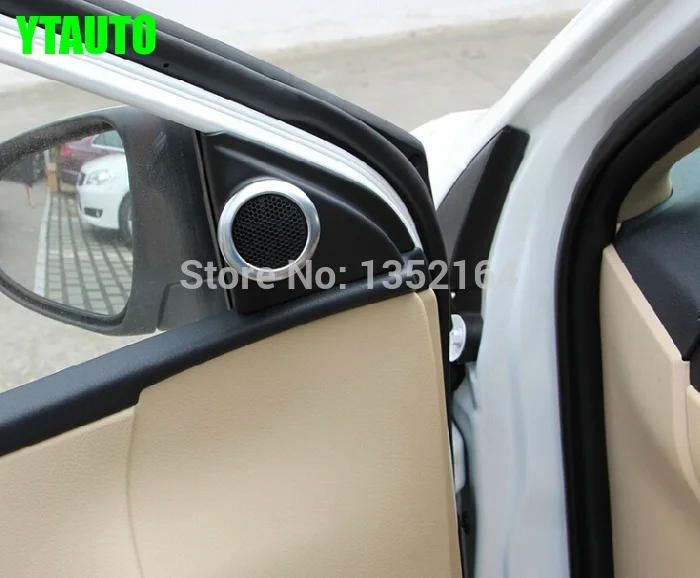 Автомобильный внутренний динамик кольцо отделка для toyota corolla 2014 2015 abs 2 шт.