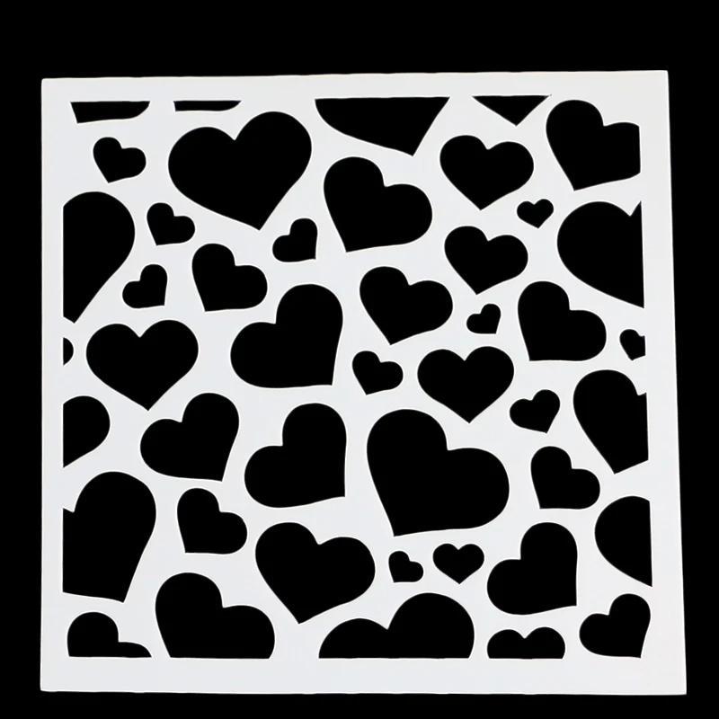 Трафарет для торта в форме сердца трафарет украшения украшение боковой